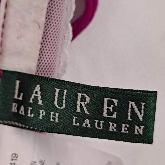 Lauren Ralph Lauren Size 12 Fuchsia Tankini Top Removable Single Strap Swim - Picture 11 of 13